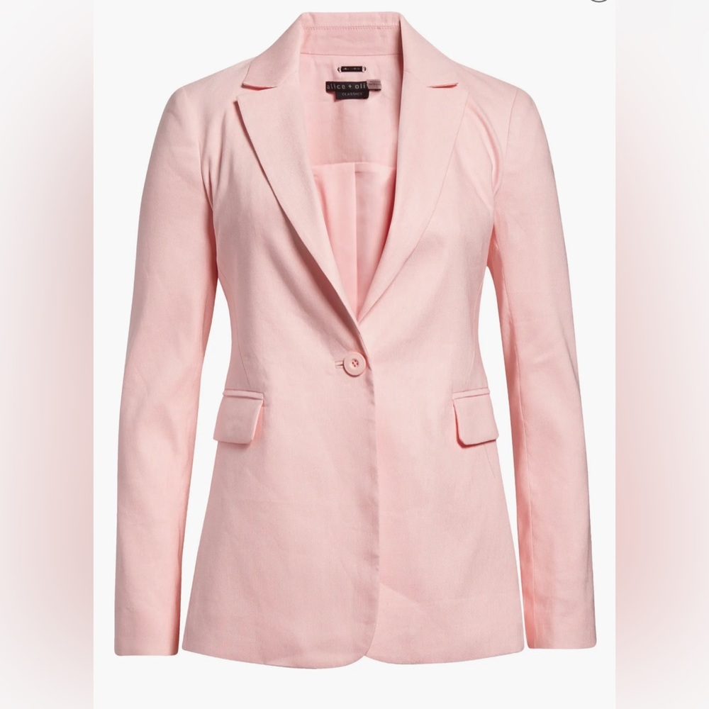 ALICE & OLIVIA: LINEN BLAZER